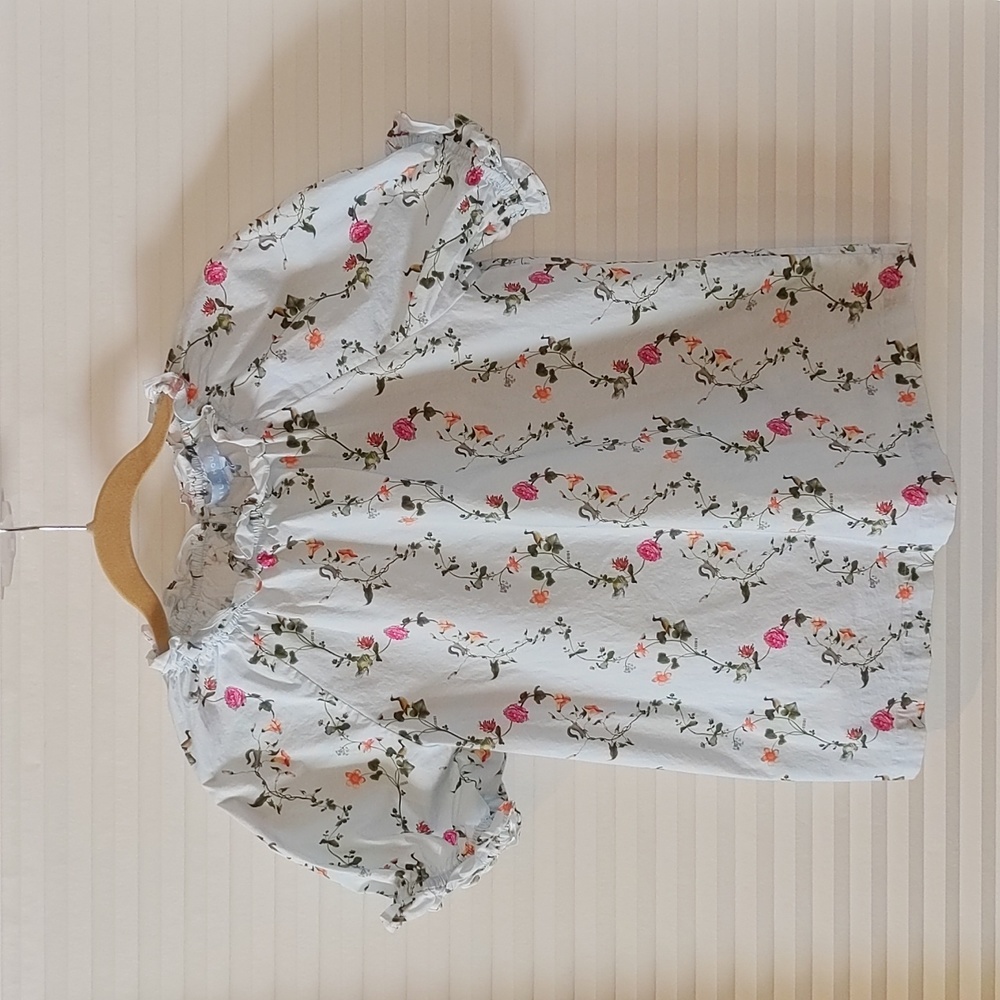 Hill House Kit Top Pond Floral Poplin